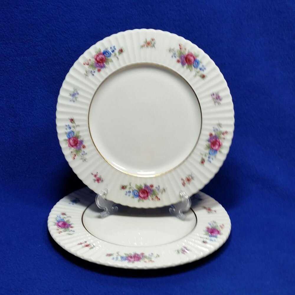 Lenox Pavlova Salad Plates Set of 2 Pattern 0386 Green Backstamp 1938 - 1953